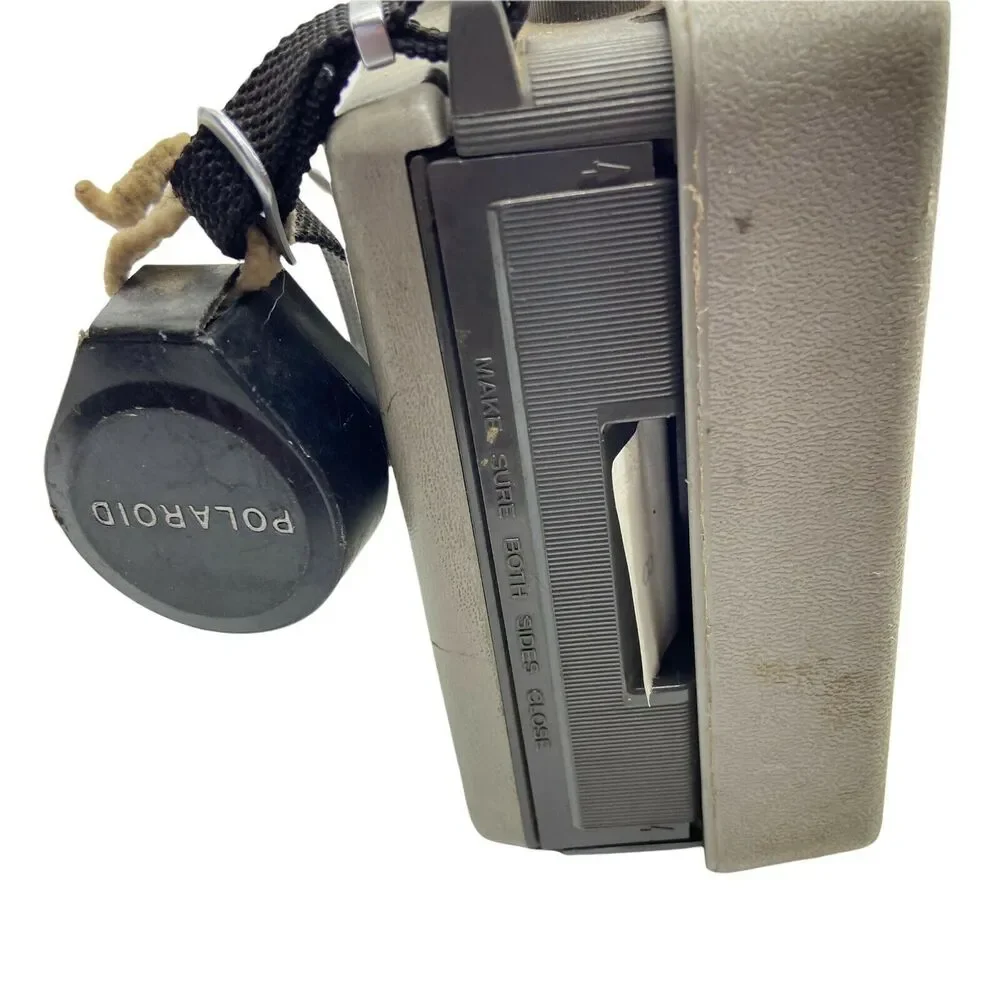 Polaroid Land Camera Automatic 210 Silver Black Fab Pop Up Lens Portable 6.5